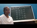 maths for class lkg counting numbers from 51 to 70