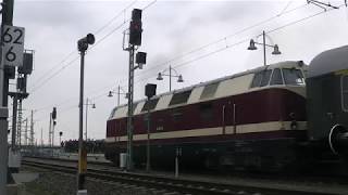 118 552 zieht Sonderzug aus dem Hbf Dresden