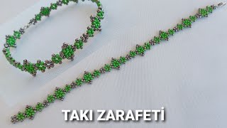 ZARİF ve KİBAR BONCUK BİLEKLİK YAPIMI /ELEGANT AND EASY BEAD BRACELET MAKING /DİY