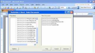Creating Documents with DocBuilder4Word