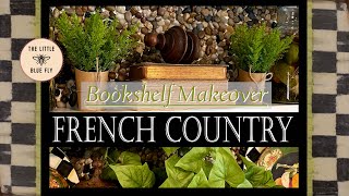 French Country Bookshelf Makeover | Stone Pebble Bookshelf | Living Room Tour!!!