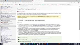 Tips and Tricks - Data Import Tool