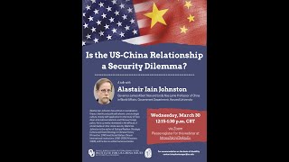 Is the US China Relationship a Security Dilemma?