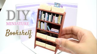 DIY Miniature Dollhouse: Bookshelf | Manilature