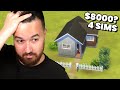 Can I build an $8000 house for 4 Sims? (The Sims 4)