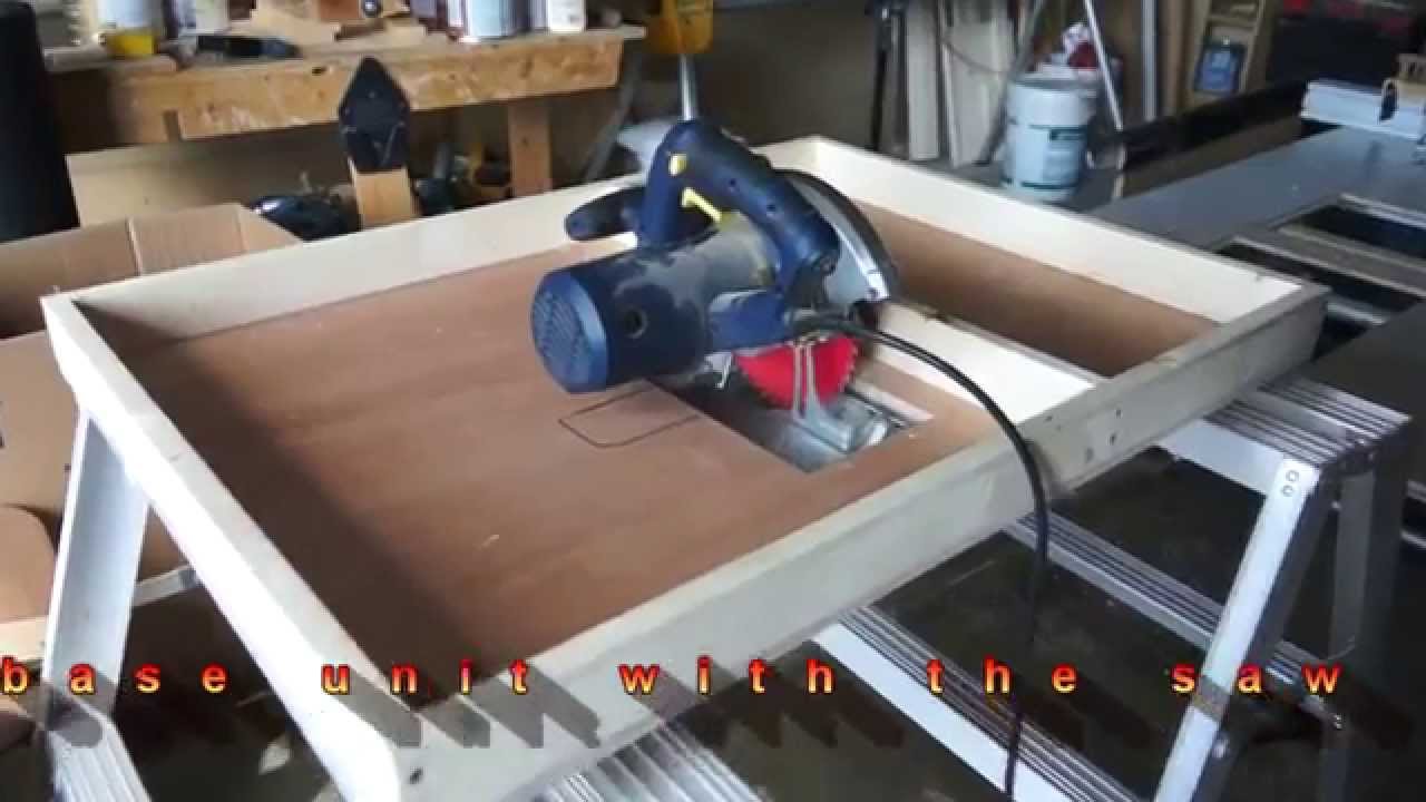 Circular Saw To Table Saw Conversion, By C.u.jmy - YouTube