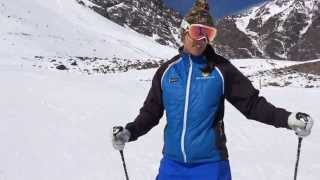 Skiing with instructor Shannon Griffin at Ski Portillo Ski School in Chile