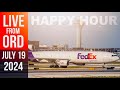 ✈️🔴 BUSY SUNSET AIRPLANE WATCHING @ O'HARE AIRPORT 🔴✈️ |  HAPPY HOUR SPECIAL