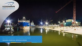 Scheepswerf Kooiman Hoebee timelapse droogleggen coaster Emuna