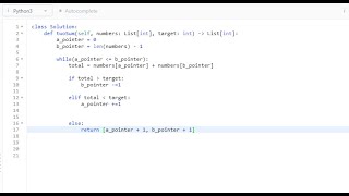 Python - Two Sum | LeetCode 167