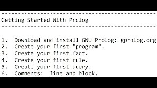 Prolog Beginner's Tutorial: "Compiling" Your First Prolog Program using GNU Prolog