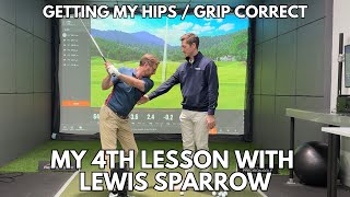 Mastering My Golf Game: Lesson 4 with Pro Lewis Sparrow - Hip Turn \u0026 Grip Techniques