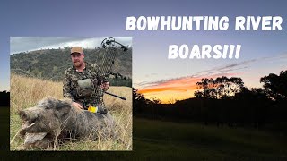 BOWHUNTING AUSTRALIA!! (RIVER BOAR!!!)