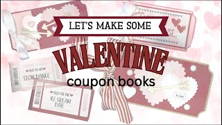 LET'S MAKE 3 VALENTINE'S ❤️ DAY COUPON BOOKS!