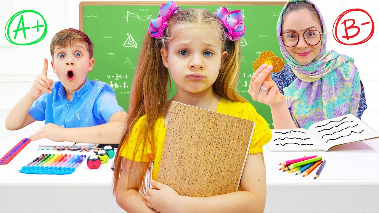 смотреть каналы онлайн ютуб Diana Roma And A New School Story About The