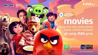 Keep the kids entertained these school holidays! Get 4 DStv Premium movie channels for just R99 p/m