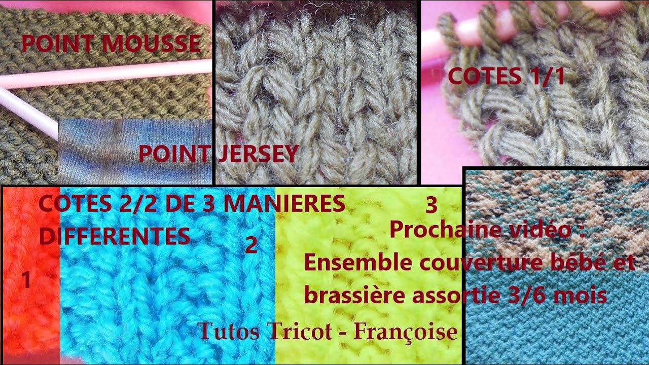 Tuto Tricot Apprendre à Tricoter Les Points De Base : Point Mousse ...