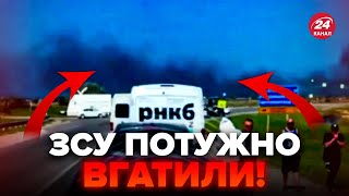 ⚡ПАЛАЄ аеродром у Криму. Траса ПЕРЕКРИТА - ВІДЕО! ЗСУ влучили прямо в ціль.