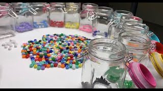 ASMR 1000 Beads Sorted By Color One By One, Satisfying Bead Organization