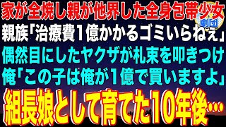 【スカッと】家が全焼し親が他界した全身包帯の少女。親族「治療費1億かかるゴミいらねぇw」偶然目にしたヤクザの俺が札束を叩きつけ「この子は俺が1億で買いますよ」組長の娘として育てた10年後【感動】総集編