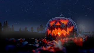 A Spooky Halloween Night: Glowing Pumpkins and Eerie Fog 🎃