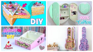 COOL ORGANIZERS TO DIY YOURSELF WITH CARDBOARD BOXES 📦 CRAFTS TO MAKE AT HOME || Recycling Projects