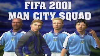 Fifa 2001 Manchester City Squads & Faces Tiatto Weah Dickov Wanchope
