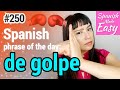 Learn Spanish: De Golpe | Spanish Expression of the Day #250 [Spanish Lessons]