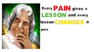 Evey Pain gives a...,!!❤❤❤ #abdul_kalam_Motivational_Quotes