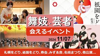 舞妓芸者さんイベント！札幌をどり､祇園をどり､寿会､みずゑ會､名妓まつり､舞妓撮影会､他定期公演。2024/11/07 #舞妓 #舞子 #芸者 #観光 #maiko #kyoto #tokyo