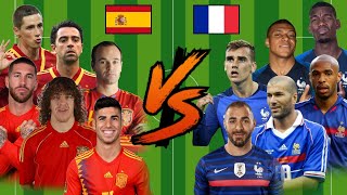 Spain Legends vs France Legends💪(Mbappe-Benzema-Xavi-Iniesta-Pogba)