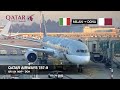 THE MOST IMPRESSIVE ECONOMY ON A DREAMLINER! | Qatar Airways 787-9 | Milan MXP ✈ Doha | Economy