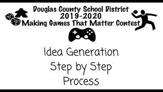 Idea Generation Process Step by Step