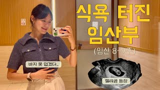 직장인vlog 먹고 싶은게 너무 많은 임신 8~9주차 임산부 브이로그 | 벌써 배가 나오는게 맞나요..?