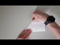 how to make the world record paper airplane easy tutorial