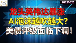 ✨【投资TALK君】AI泡沫越吹越大？英伟达暴涨！美债评级面临下调风险！✨20230525#CPI#通胀#美股#美联储#加息 #经济#CPI#通胀