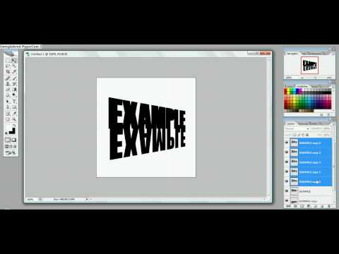 Simple 3D text effect in Photoshop CS2 Simple 3D text effect in Photoshop CS2