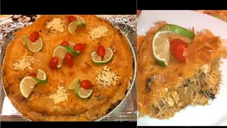 للمناسبات و العراضات حمري وجهك بسطيلة السمك الرائعة بطريقة  رائعة 😋 moroccan     fish bastilla yummy