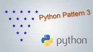 Python Pattern 03 | Tutorial in Hindi | Reverse Pyramid '*' Star Pattern| Easy to Understand( 2021 )