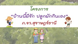 โครงการบ้านนี้มีรักปลูกผักกินเอง ตำรวจภูธร จว.สฎ.