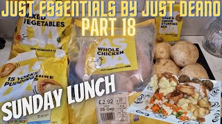 FAMILY SUNDAY DINNER FOR UNDER A FIVER | Just Essentials | BUDGET FOOD | Asda | LEFTOVERS | Chicken