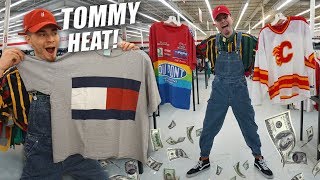 HUGE TOMMY HILFIGER HAUL! OVERALLS \u0026 MORE | Trip to the Thrift #180