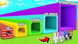 Tô Gà Thử Thách 24H Khám Phá Cánh Cổng 1$ Tới Cổng 1.000.000$ Trong Minecraft