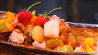 (sub) 딸기 안심 탕수육 (ft.밭에서 바로딴 딸기)/탕수육레시피/Strawberry sweet and sour pork/요리하는남자The basics of cooking