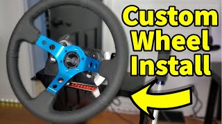 How to Install Custom Steering Wheel Logitech G920 G29 Tutorial