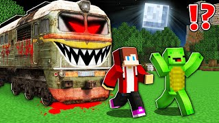 How Mikey and JJ ESCAPE From SCARY TRAIN ? - Minecraft (Maizen)