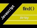 63. JavaScript array find() method in Hindi