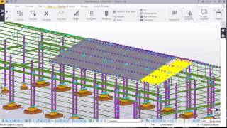 Corrugated Iron Sheet Placement in TEKLA STRUCTURES 2016