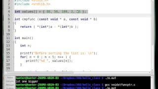 Function Pointers and Library Quicksort! C Tutorial 19