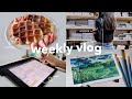 weekly vlog ☁️ | art stores, cooking, studying + more